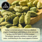 Naturevibe Botanicals Green Cardamom Ground (Elaichi Powder), 3.5 ounces | Non-GMO and Gluten Free | Helps Digestion | Indian Spice