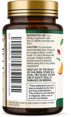 Vitamin C 1000mg Per Serving Chewable - Extra Strength Antioxidants for Powerful Immune Support w/Vitamin C & Rose HIPS, Potent Dietary VIT C Chews Supplement, Natural Orange Flavor, 60 Tablets
