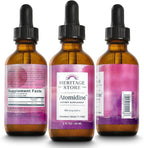 Heritage Store Atomidine 450mcg Liquid Iodine Drops, Electrically Charged Iodine Supplement for Healthy Thyroid Support,* Bioavailable Formula, Vegan & Cruelty Free, Approx. 960 Servings, 2 fl oz