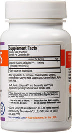 QNeeds® coqh-cf Ubiquinol 100 mg COQ10 Clinically Proven Enhanced Delivery for Maximum Absorption, Enhanced Mitochondrial Support, Antioxidant for Heart Health, 60 Count Softgels