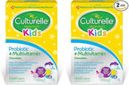 Culturelle Kids Probiotic + Complete Multivitamin Chewable for Kids,Ages 3+,Digestive Health,Oral Health&Immune Support-with 11 Vitamins&Minerals,Including Vitamin C,D3-&Zinc,30 Count (Pack of 2)