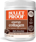 Bulletproof Dark Chocolate Energy Collagen Protein, 19.3 Ounces, Caffeine-Free Fuel with Vitamins and Antioxidants, Blend with Ginseng, Magnesium, Cordyceps Mushroom