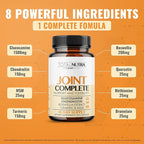 Glucosamine Chondroitin MSM Turmeric 2100mg – Joint Complete Capsules, Advanced Strength Joint Support Supplement for Adults Hands Back Knee Mobility – Bone & Joint Health Supplements for Men & Women