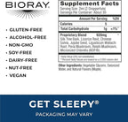 BIORAY Daily Get Sleepy - 2 fl oz - Relaxation & Rest Support - With Medicinal Mushrooms & Micronized Chlorella - Non-GMO, Vegan, Gluten Free - Approx. 30 Servings