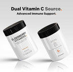 Codeage Elderberry Vitamins - Organic Fermented Elderberry Blend, Vitamin C from Ascorbic Acid & Organic Acerola Cherries, Vitamin D3, Zinc, Sambucus Berries - 90 Capsules