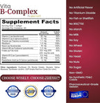 SIGNIFY NATURE VitaBComplex with Vitamin C and E, B Complex Vitamins for Women & Men, BComplex Supplements, VIT B1, B2, B3, B5, B6, B8, B9, B12, Super B Softgels - 60 CT