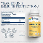 SOLARAY Quercetin with Bromelain and Vitamin C - Immune Support Supplement - Antioxidant and Heart Health Complex with Quercetin 500mg and 1235mg VIT C - Vegan, 60-Day Guarantee, 30 Serv, 60 VegCaps