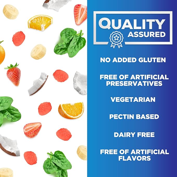 Vitamin B Complex Gummies - Extra Strength Super B Vitamin Gummy with Vitamin C For Immune Support - Energy Support Supplements with Folic Acid, Niacin, B6, B12 & Biotin for Men & Women - 60 Gummies
