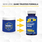 Smart NMN Supplement - Advanced NAD Supplement with Niacinamide Mononucleotide & TMG - NAD+ Production Support for Healthy Aging & Long Term Brain Health - Vitamin B3 & Trimethylgycine - 60 Capsules