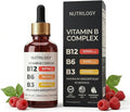 Vitamin B Complex for Men & Women - Riboflavin B2, B3, B5, B6, B12 | B-Complex Supplement - Nerve Pain, Energy, Brain & Heart Support - Made in USA, 60 Servings
