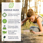 Liquid Ionic Silica - Hair, Skin & Nails Nutrition | Collagen Support | Joint Support for Health Tendons & Cartilage | 8 oz, 48 Day Supply