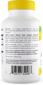 Healthy Origins Astaxanthin 12 mg (Natural, Astapure, Triple Strength, Non-GMO, Gluten Free, Eye Support, Joint Support, Immune Support), 150 Softgels