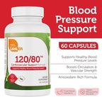 Zahler 120/80 Cardiovascular Support Formula, Supports Healthy Blood Pressure Levels 60 Capsules.