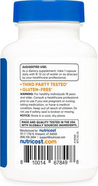 Nutricost Vitamin B12 (Methylcobalamin) 2000mcg, 120 Capsules - Vegetarian Caps, Non-GMO, Gluten Free B12 Supplement