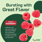 YumVs Teen Multivitamin Gummies with Biotin and Antioxidants - Raspberry Flavor - Hair Skin Nails Support - Kosher Teenager Vitamins for Boys and Girls 12-17 (60 Count (Pack of 2))