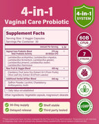 Vaginal Probiotics for Women pH Balance with Prebiotics - 60 Billion Womens Probiotic for Vaginal Flora, Odor, Yeast & Digestive Health with Saffron, Cranberry, Vegan & Non-GMO | 270 Caps