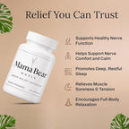 Mama Bear Oasis Nerve Support Capsules for Neuropathy - Advanced Nerve Vitamins & Repair Formula - Mobility Boost & Calm Blend - Regeneration Health Supplements - Neuropathy & Recovery Capsules 60 Ct