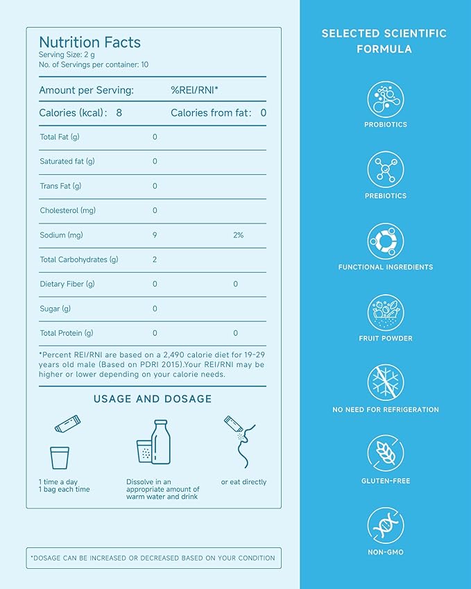 Organic Probiotic Powder for Women and Men - Probiotics 500 Billion CFU - High Bifido Quick-Acting Formula with Enzymes, Prebiotics for Digestive and Immune Health - 10-Day Max Care (1)