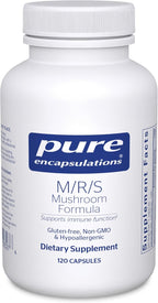 Pure Encapsulations M/R/S Mushroom Formula | Hypoallergenic Supplement Promotes Immune Health and Provides Broad-Spectrum Physiological Support* | Shiitake, Reishi & Maitake | 120 Capsules
