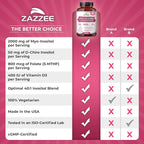 Zazzee Myo & D-Chiro Inositol Ideal 40:1 Ratio with Vitamin D3 & Folate, 120 Vegan Capsules, Hormonal Balance & Cycle Support for Women, Women’s Health Supplement, Non-GMO, Made in the USA
