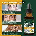 Herbal Liquid Drops, Natural Eyebright Herb Extract Support Eye Strain Relief, Dry Eye & Sight Care Support. 4oz-Original