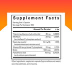 Seeking Health B-Minus - Complex Vitamin Supplement with Biotin & Riboflavin - Vitamin B Blend Supports Brain Health & Energy - 100 Capsules