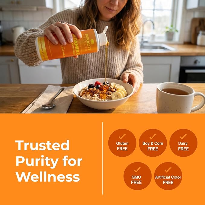 PURALITY HEALTH Vitamin C Liquid Supplement 1000mg per Serving, Micelle Liposomal Enhanced Absorption, Non-GMO, Gluten Free, Vegan, 15 Day Supply