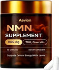 Aevion Advanced NMN Supplement 1000mg with Resveratrol, Quercetin – NAD+ Cellular Energy Support – Non-GMO Capsules, 30 Servings