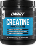 ONNIT Creatine Monohydrate Powder – Unflavored, 90-Serving Value Size – Supports Strength, Lean Muscle, and Brain Energy† – Keto Friendly, No Fillers, 90 Servings, 15.29 oz