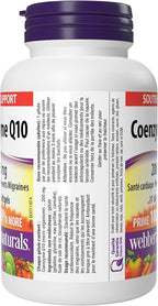 Webber Naturals Coenzyme Q10 (CoQ10) 200 mg, 60 Softgels, High Potency Antioxidant Supplement for Heart Health and Cellular Energy Production, 60 Day Supply, Gluten Free