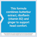 Life Extension Migra-Eeze - Butterbur Root Extract with Vitamin B2 (Riboflavin) & Ginger Supplement - Formula to Ease Head Discomfort - Gluten-Free — 60 Softgels