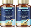 AREDS 2 Eye Vitamins and Mineral Bilberry Extract Omega-3, Eye Vitamin for Seniors Macular Health and Dry Eye, Eye Vitamins Lutein and Zeaxanthin Support Eye Strain & Hydration (2 Packs)
