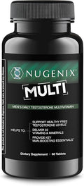 Nugenix Multivitamin for Men, Multivitamin and Testosterone Support - 19 Vitamins and Minerals, Supports Free Testosterone, Balance Cortisol, Promotes Nitric Oxide Production, Blood Flow - 60 Tablets