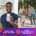 DR. MORITZ Magnesium Citrate Gummies for Adults - Sugar-Free Calm Magnesium Gummies - Supports a Healthy Stress Response - Raspberry Flavor - Non-GMO, 200 mg (60 Count)