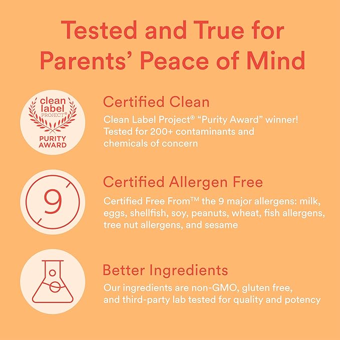 SmartyPants Kids Multivitamin Gummies: Omega 3 Fish Oil (EPA/DHA), Beta Carotene, Vitamin B12, B6, A, K & Zinc for Immune Support, Biotin, Grape, Cherry & Berry Flavors, 120 Count (30 Day Supply)
