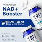 TRU NIAGEN Patented NAD Supplement for Brain Function, Anti Aging & Cell Regeneration, Niagen, 60 300mg Servings | Supports Cellular Energy, Muscle | Nicotinamide Riboside (NR) Take 2 Daily | 2 Bottle