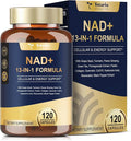 Totaria NAD Supplement for Women Men with nicotinamide riboside resveratrol,Quercetin, Betaine Boost NAD+ Levels NAD Plus Supplement for Anti Aging, Energy, Immune, Focus 120 Capsules