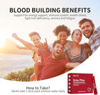 Iron Supplement, 30 Mg Iron Supplement for Women and Men, Promotes Red Blood Cell Production, Supports Iron Deficiency in Adults, 20 Ready-to-Drink Powder Sachets