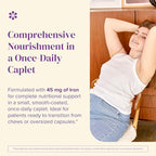 BariMelts Once Daily Bariatric Multivitamin with Iron, 60 Easy-Swallow Caplets (2-Month Supply), Multivitamin for Women, Multimineral Complex, Supports Nutrition After Bariatric Surgery