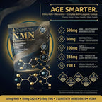 NMN & Resveratrol Complex, 1000mg, 120 Capsules, Dietary Supplement with Pterostilbene, Quercetin, TMG, Coenzyme Q10, BioPerine