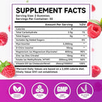 Myo-Inositol & D-Chiro Inositol Gummies, 40:1 Ratio Inositol with Vitamin D3, Magnesium Glycinate, Folate & Zinc, Inositol Supplement for Female Health, Raspberry Flavor, 60 Count