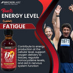 Bricker Labs B-12 Blast Liquid Vitamin B12 and Folic Acid Supplement, Support Energy Production, Great Tasting Liquid Vitamin B12 Dietary Supplement in Natural Raspberry Flavor, 2 fl oz Bottle