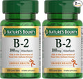 Nature's Bounty Vitamin B2 as Riboflavin Supplement, Aids Metabolism, 100mg, 100 Count (Pack of 2)
