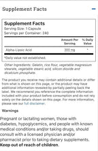 Vitacost Alpha Lipoic Acid - 300 mg - 240 Capsules