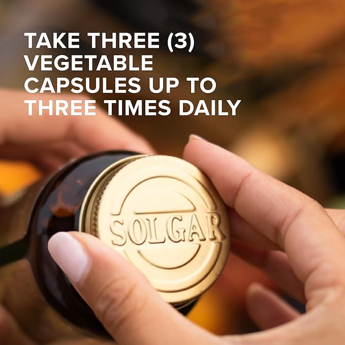 Solgar L-Glutamine 500 mg - 100 Vegetable Capsules - Natural Muscle Food - Non-GMO, Vegan, Gluten Free, Dairy Free, Kosher - 33 Servings