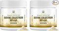 Kroppssund Bovine Colostrum Powder Supplement 3000 mg - Extra High 60% IgG Bovine Colostrum - Gut,Bone,Exercise,Immune - 50 Servings (1 Bottle),(Pack of 2)