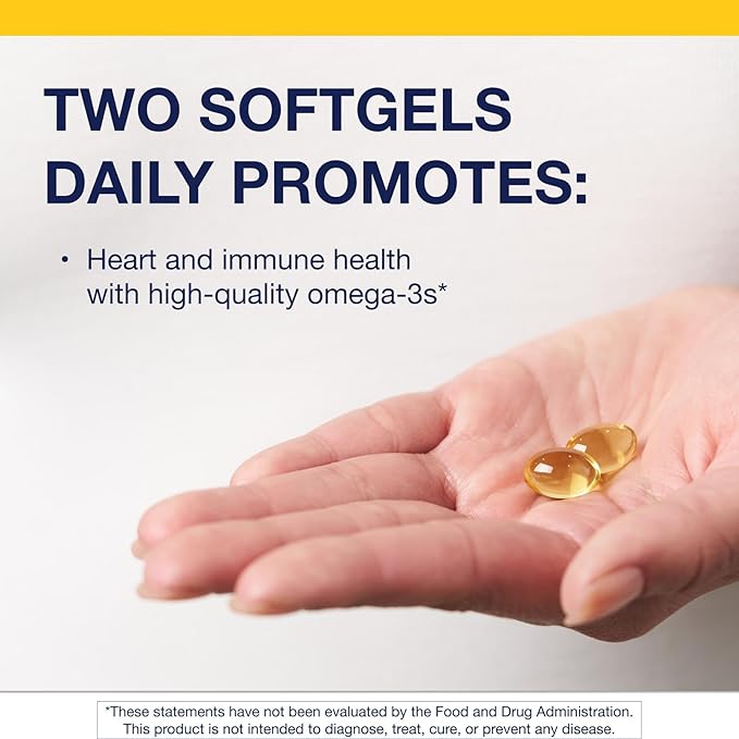 Metagenics OmegaGenics Fish Oil EPA-DHA 300-180 mg EPA & 120 mg DHA per Softgel - Supports Heart, Brain, Eye, Joint & Immune Health* - Non-GMO, Gluten-Free - GMP Certified Facility - 270 Softgels