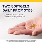 Metagenics OmegaGenics Fish Oil EPA-DHA 300-180 mg EPA & 120 mg DHA per Softgel - Supports Heart, Brain, Eye, Joint & Immune Health* - Non-GMO, Gluten-Free - GMP Certified Facility - 270 Softgels
