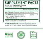 Zhou Saw Palmetto 500 mg | For Prostate Health | Healthy Urination Frequency & Flow | 100 Capsules