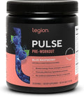 LEGION Pulse Pre Workout - All Natural Nitric Oxide Preworkout Drink to Boost Energy, Creatine Free, Naturally Sweetened, Beta Alanine, Citrulline, Alpha GPC (Blue Raspberry)